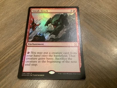 MTG Magic The Gathering *FOIL* ~ Sneak Attack ~ Eternal Masters ~ 148/249 NM - Image 1 of 2