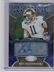 BEN SKOWRONEK 2021 PANINI CERTIFIED GOLD  ROOKIE AUTO RC #D 33/50 Steelers - Picture 1 of 2