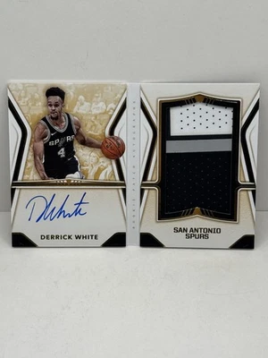 2017-18 Panini Opulence Derrick White Booklet RPA Rookie Patch Auto Prime /25 - Image 1 of 2
