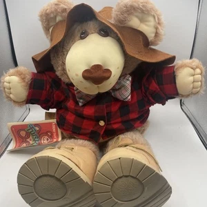 Vintage 1985  Xavier Roberts Original Farrell Furskin Plush Bear 22” W Tag READ - Picture 1 of 11