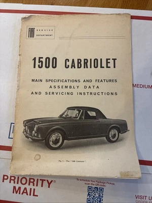 Manual de oficina Fiat 1500 conversível - Imagem 1 de 4