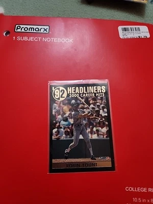 1992 Fleer Update Headliners Robin Yount Milwaukee Brewers #2 - Image 1 of 2