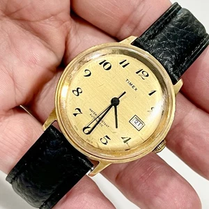 Vintage 1970’s TIMEX Automatic Self Wind 36mm Watch GREAT BRITAIN. RUNS! - Picture 1 of 11