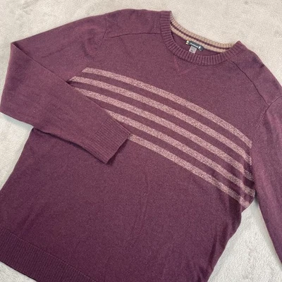 SmartWool Sparwood Crew Neck Sweater Men XL Burgundy Merino Wool Blend NWOT $99 - Image 1 of 4