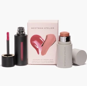 Westman Atelier  Baby Cheeks Blush Stick in Chouchette & Liq Lip Balm Ma Puce! - Picture 1 of 4