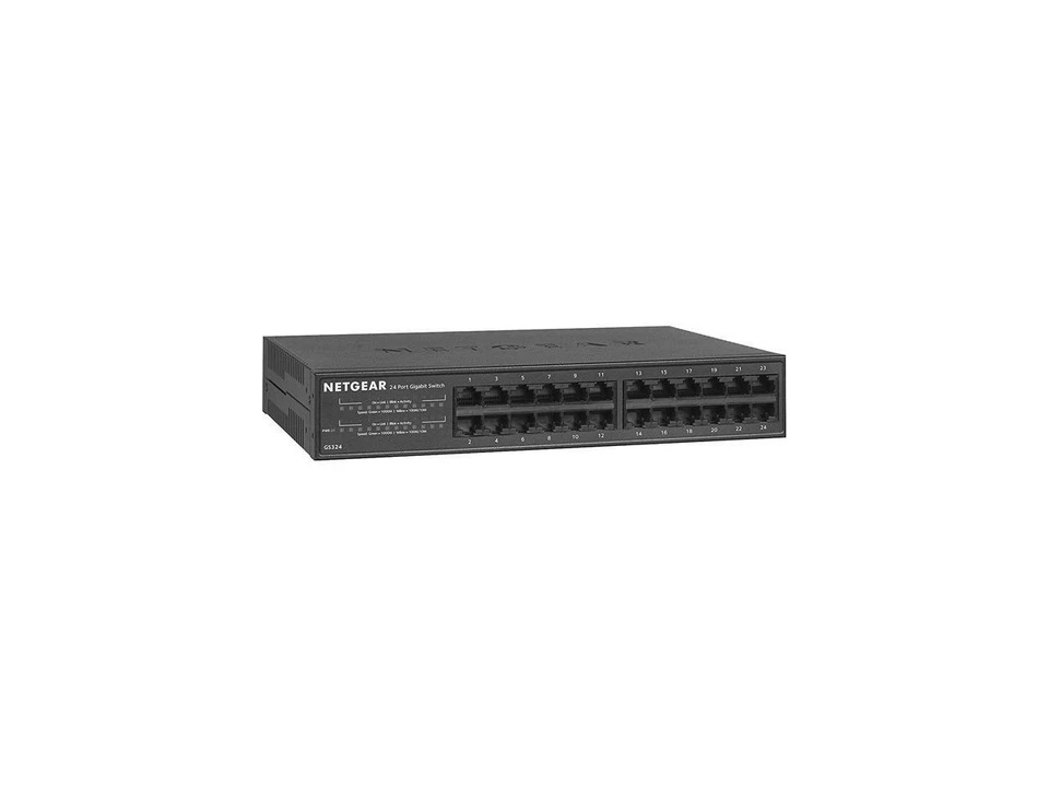 NETGEAR 24-port Gigabit Ethernet Unmanaged PoE+ Switch with 190W PoE Budget (GS3 - Image 1 of 1