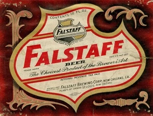 Falstaff Beer Label 12" x 16" Metal Sign - Picture 1 of 1