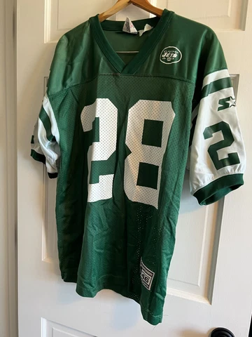 Authentic Pro Line Starter NEW YORK JETS CURTIS MARTIN #28 Stitched JERSEY 46 M Cover