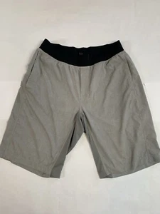 Pantaloncini Lululemon Uomo Taglia Large Grigio THE Linerless Allenamento Atletico Esercizio - Foto 1 di 8