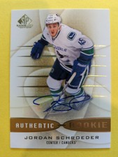 2013-14 SP Game Used Edition Gold Jordan Schroeder #127 Rookie Auto