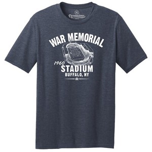 War Memorial Stadium 1960 Football TRI-BLEND Tee Shirt - Buffalo Bills