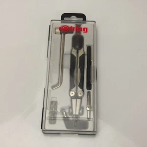 rOtring S676560 Technical Drawing Instrument Compass Set Made in Germany #5998 - Picture 1 of 10
