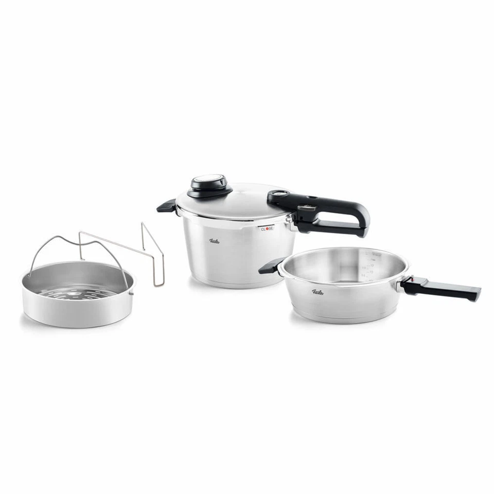 Fissler Vitavit Premium Schnellbratpfanne 2.5L + Schnellkochtopf 4.5L + Einsatz - Bild 1 von 1