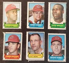 1969 Topps Stamps Cleveland Indians Set of 6 Stan Williams, Lee Maye, Duke Sims