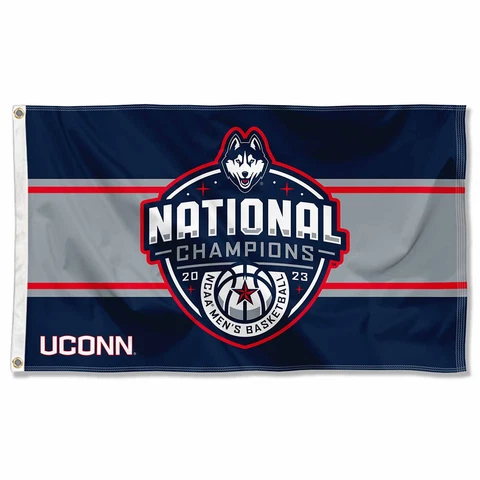 Connecticut Huskies UCONN 2023 College Basketball National Champions 3x5 Flag Cover
