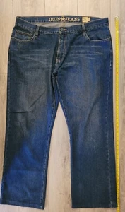 IRON JEAN HERREN PREWASHED PREFADED GRÖSSE 38 X 32 MITTELBLAU DENIM DESIGNER JEANS - Bild 1 von 15