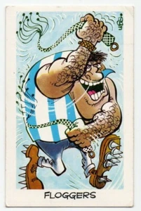 1973 Sunicrust Weg's Footy Funnies FLOGGERS North (Black Back) - Picture 1 of 2