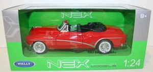 Welly NEX escala 1/24 24027W - 1953 Buick Skylark - rojo - de arriba hacia abajo - Imagen 1 de 6