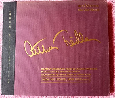 Arthur Fiedler/Boston Pops 78rpm RED VINYL 4-disc Set in Binder, 1948, Offenbach - Image 1 of 4