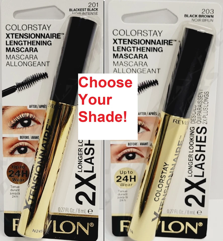 Revlon ColorStay Xtensionaire Lengthening Mascara 2X Longer Eye Lashes 24Hr Wear - Image 1 of 1