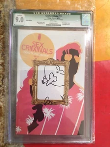 CGC Comic Graded Sex Criminals #11 6/15 Image Comics 9.0 Sketch Edition Signed - Picture 1 of 12