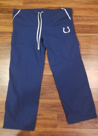 NFL Indianapolis Colts Blue Scrub Pants Womens Size Large Cover