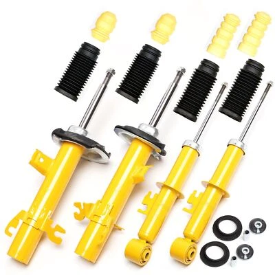 4X AMORTIGUADOR DEPORTIVO PRESIÓN GAS DELANTERO TRASERO + 4X TAPONES ANTIPOLVO - MINI R50 R53 R52 - Imagen 1 de 3