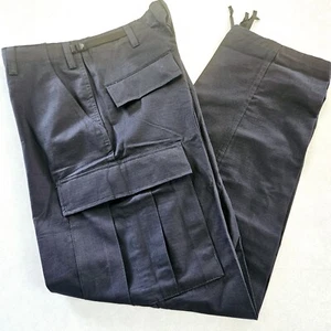 Tru-Spec Men's Blue Tactical Cargo Pants 31"/35"x32" Adjustable Waist Button Fly - Picture 1 of 10
