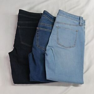 Lot of 3 Talbots 4P Flawless 5 Pocket Slim Ankle Straight Crop Stretch Jeans