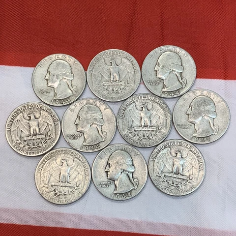1944-p Washington Quarter Average Grade of Coin You Will Receive is Photographed Cover