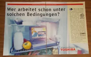 Seltene Werbung TOSHIBA SATELLITE 110 CS Notebook Portable Computer 1997 - Picture 1 of 1
