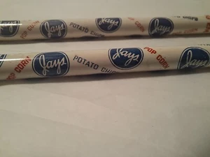 Set Of (2) Vintage Jays Potato Chips/Popcorn Wood Pencils Unsharpened - Picture 1 of 7