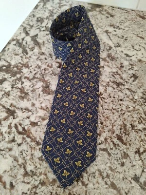 Corbata Burberry seda floral azul Foto 1 de 4