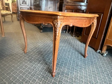 Vintage Belgian Oak Coffee Table Cover