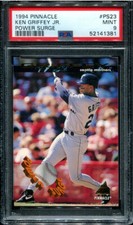 PSA 9 MINT 1994 PINNACLE POWER SURGE KEN GRIFFEY JR. #PS23 MARINERS 41381 B165