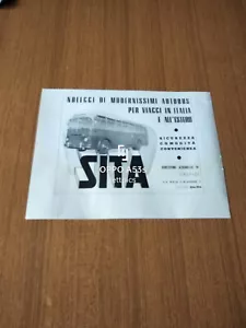 1955 SITE MODERNE BUSVERMIETUNG FÜR REISEN NACH ITALIEN WERBUNG VINTAGE AD - Bild 1 von 1