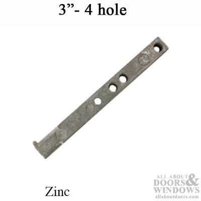 Pivot Bar, 3 Inch, 4 Hole Columbia / Boreal Vinyl Window - Zinc • 1.50$