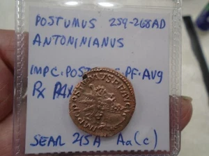 Imperial Rome Postumus 259-268 AD AE Antoninianus (3.1 g) Sear 3120, RIC 318, XF - Picture 1 of 3