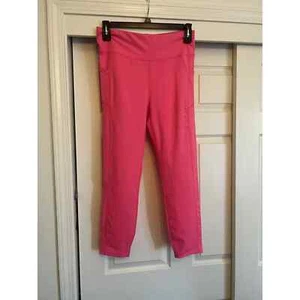 Leggings deportivos Bebe rosa intenso talla grande para mujer. Longitud media pantorrilla, bolsillos - Imagen 1 de 7