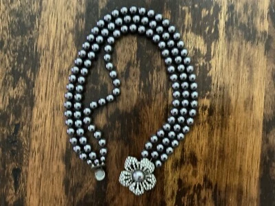 Anthropologie faux pearl necklace - Image 1 of 4