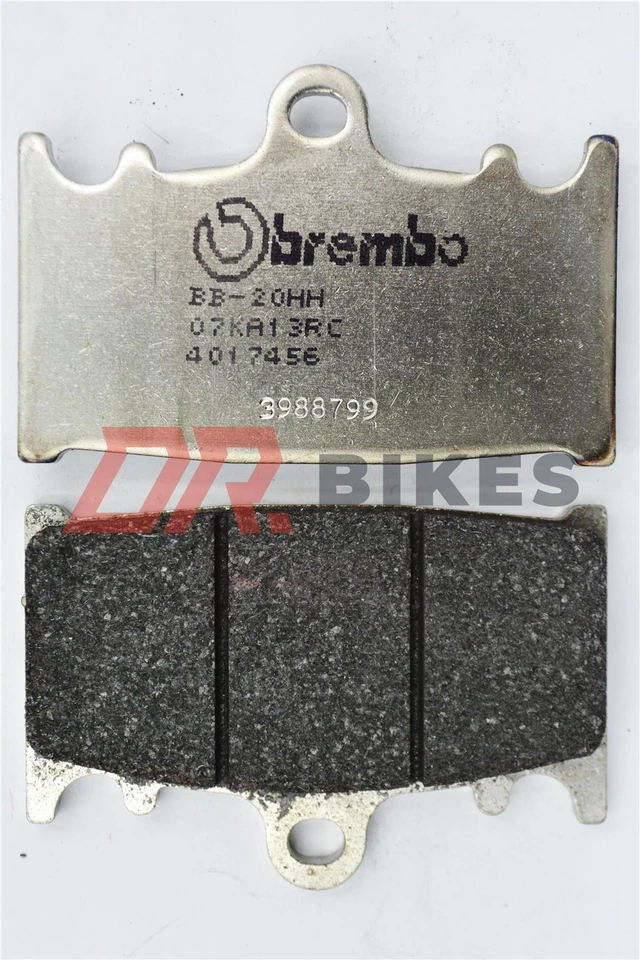 Pastilhas de freio dianteiras Kawasaki ZXR750 H1-H2 1989 1990 Brembo corrida de carbono - Imagem 1 de 4