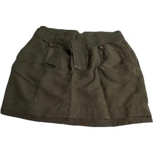 Banana Republic kurzer Rock Größe 4 Damen grün Leinenmischung - Bild 1 von 12