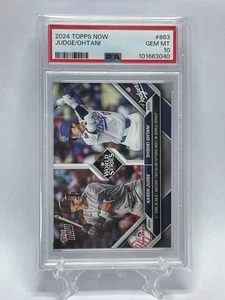 2024 Topps Now Shohei Ohtani/Aaron Judge World Series Card #863 PSA GEM MT 10 - Bild 1 von 4