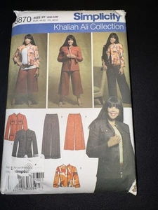 Simplicity 3870 Fitted Jacket UNCUTCuffed Pants & Gauchos PLUS Sz 18W-24W - Picture 1 of 4
