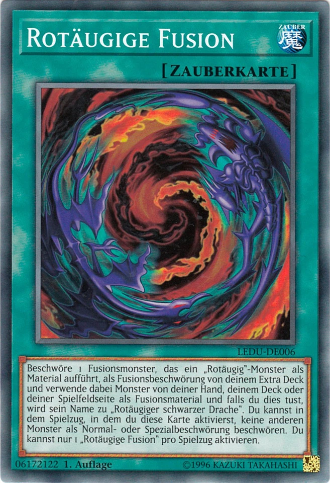 YU-GI-OH, ROTÄUGIGE FUSION, C, LEDU-DE006, 1. Auflage, TOP - Bild 1 von 1