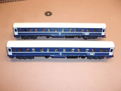VINTAGE ROCO TRANS EURO NACHT (TEN) SCHLEFWAGEN SLEEPER CAR & PASSENGER CAR - Image 1 of 3