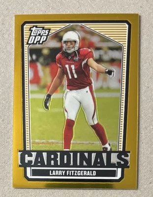 2007 TOPPS DP & P CHROME GOLD REFRACTORS #30 LARRY FITZGERALD #’D 78/99 - Image 1 of 2