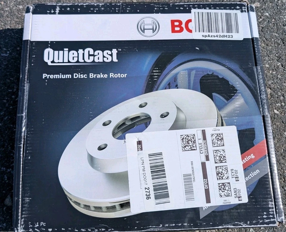 36010976 Bosch Brake Disc Rotor Rear Driver or Passenger Mercedes CLS Class Foto 1 de 3