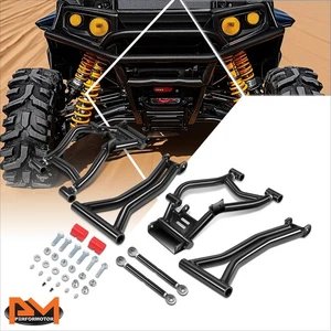 For 09-14 Polaris RZR S/4 80 Tubular Rear Upper & Lower Offset Control A-Arms - Picture 1 of 5