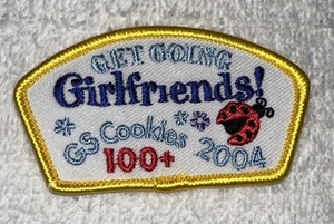 Girl Scouts (GSA) 2004 Get Going Girlfriends! Biscotti 100+ Patch Coccinella - NUOVO - Foto 1 di 4